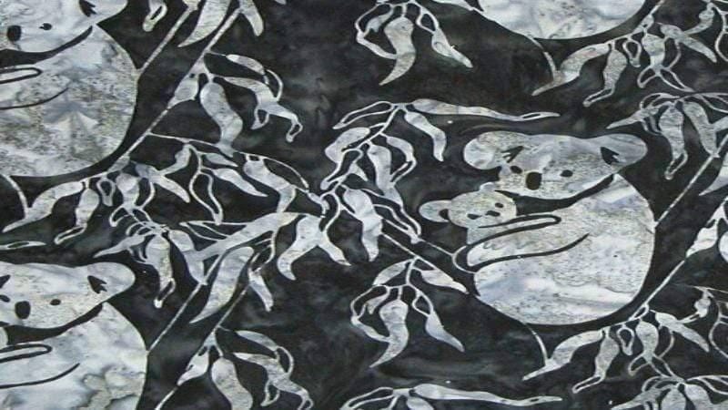 Batik Fabric In A Koala Bear Print – Christina's Fabrics Online