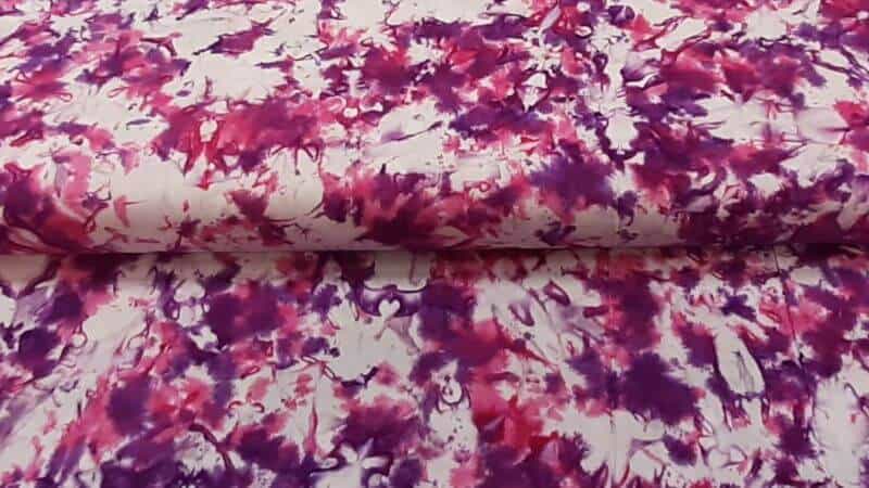 Batik Fabric In Beautiful Splashes of Lilac - Christina's Fabrics Online Superstore. Shop now