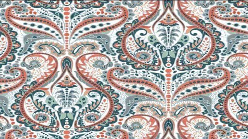 Chiffon Fabric In Teal With A Damask Print - $4.50 - CHRISTINA'S FABRICS | GREAT PRICES QUALITY FABRICS. Shop now