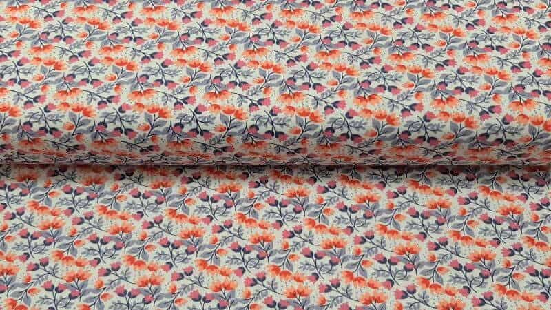 Cotton Fabric In A Colorful Floral Print - Christina's Fabrics Online Superstore. Shop now