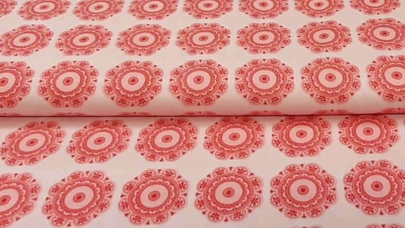 Cotton Fabric In A Cream Print - Christina's Fabrics - Online Superstore. Shop now