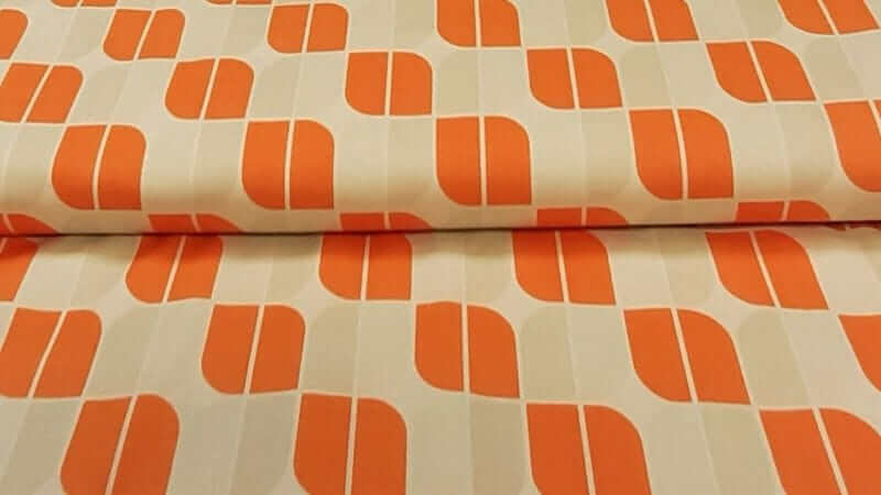 Cotton Fabric In A Cream Print – Christina's Fabrics Online Superstore