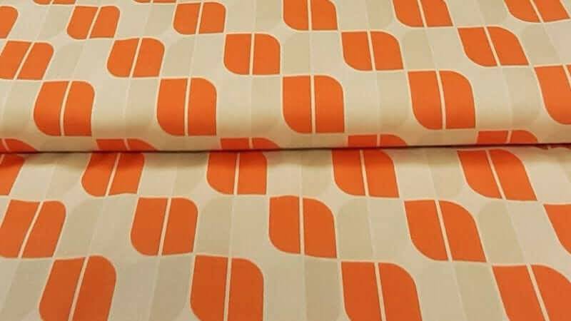 Cotton Fabric In A Cream Print - Christina's Fabrics - Online Superstore. Shop now