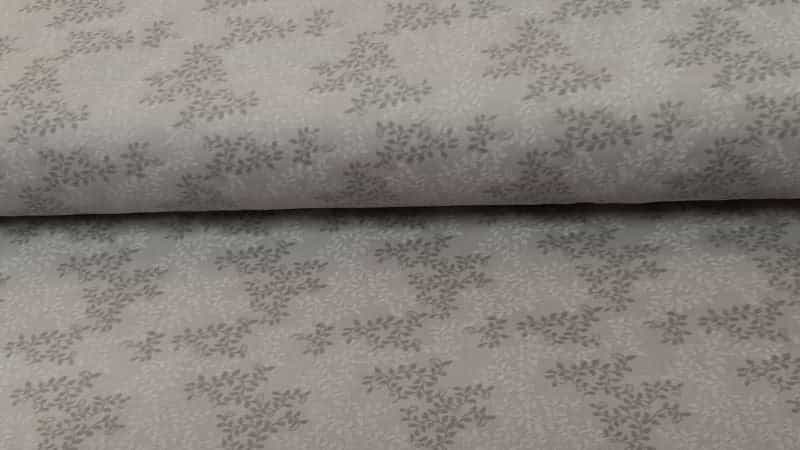 Cotton Fabric In A Grey Leaf Print | Christina's Fabrics - Christina's Fabrics Online Superstore. Shop now