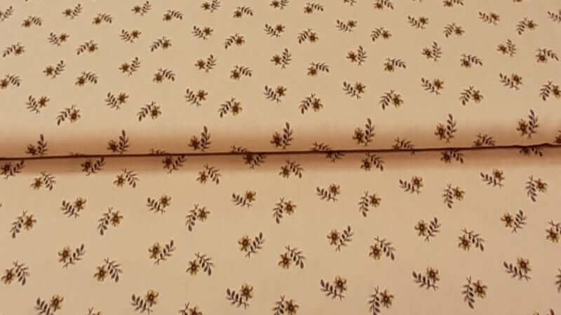 Cotton Fabric In A Tan Print - Christina's Fabrics - Online Superstore. Shop now