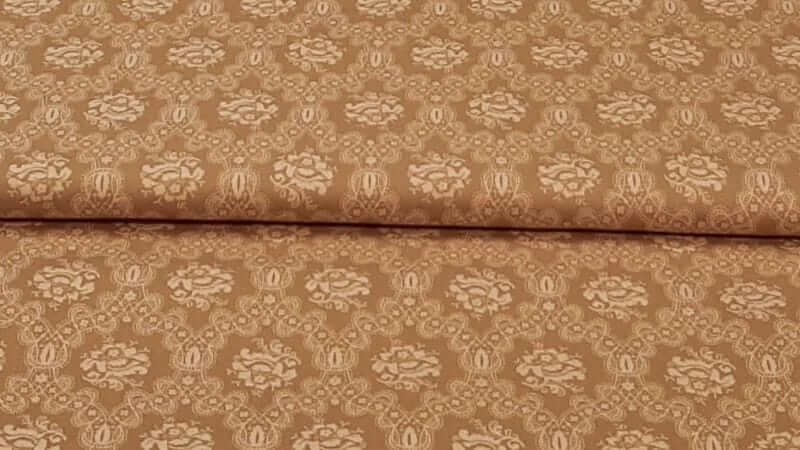 Cotton Fabric In Brown With A Print - Christina's Fabrics - Online Superstore. Shop now
