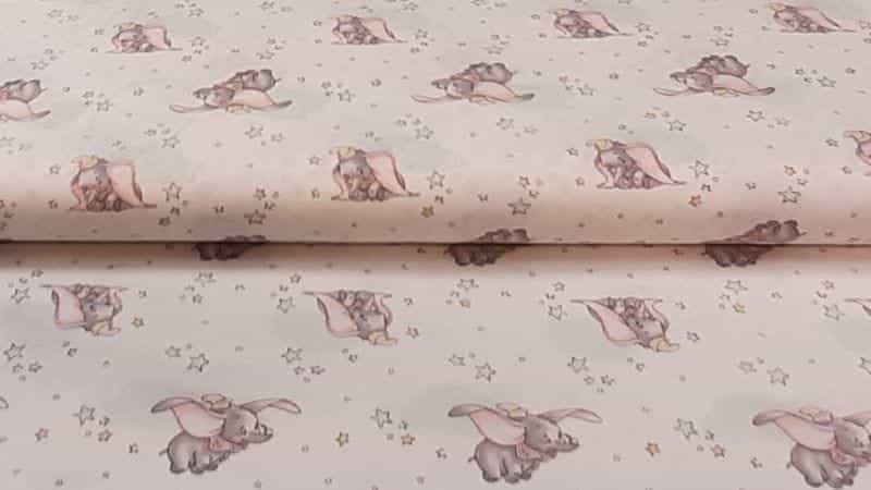 Cotton Fabric In Cream Color With A Print - Christina's Fabrics Online Superstore. Shop now