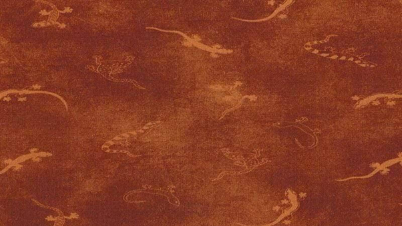 Cotton Fabric | Tonal | Rust | Geckos Print | Christina's Fabrics - Christina's Fabrics - Online Superstore. Shop now