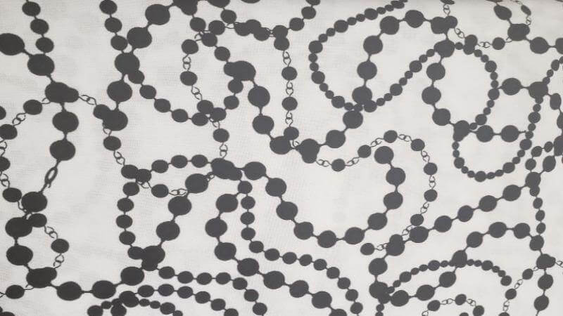 Cotton Fabric | White | Black Bead Print | Christina's Fabrics - Christina's Fabrics - Online Superstore. Shop now