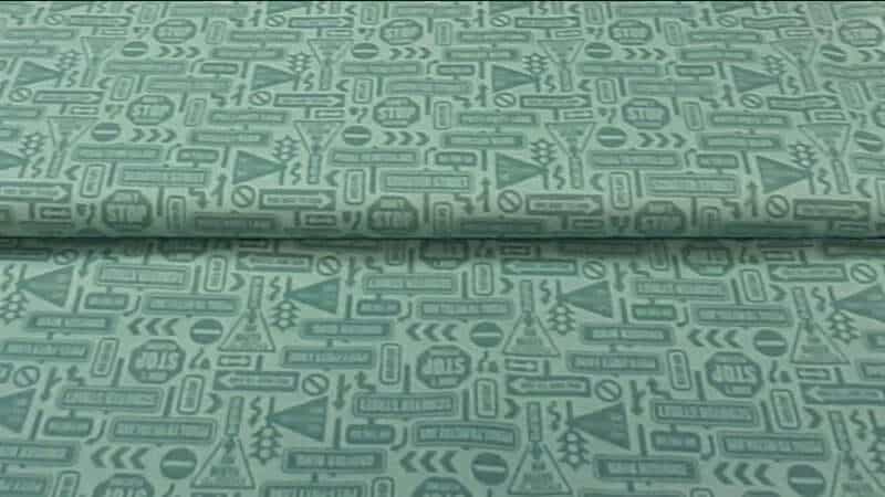 Cotton Fabric With A Street Signs Print - Christina's Fabrics Online Superstore. Shop now