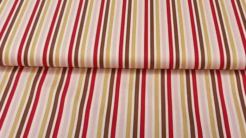 Cotton Fabric in A Multi Colored Striped Print - Christina's Fabrics - Online Superstore. Shop now