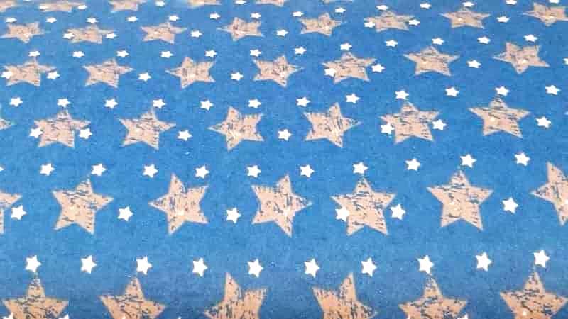 Flannel Fabric In A Blue Star Print - Christina's Fabrics Online Superstore. Shop now