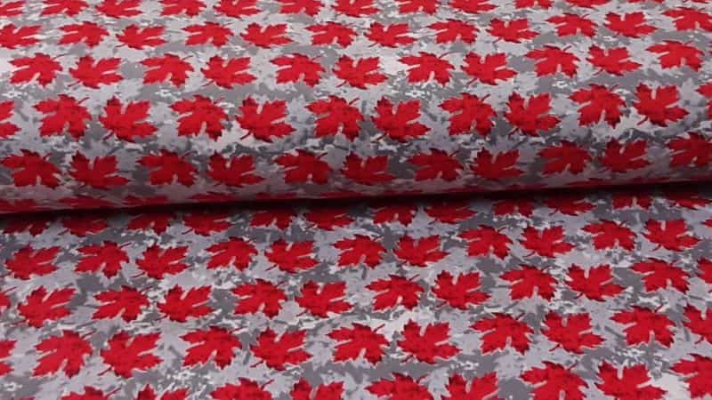 Flannel Fabric In A Grey Background With A Print - Christina's Fabrics Online Superstore.  Shop now 
