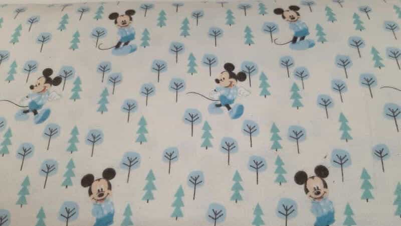 Flannel Fabric In A Mickey Mouse Cream Color Print - $7.25 - Christina's Fabrics Online Superstore. Shop now
