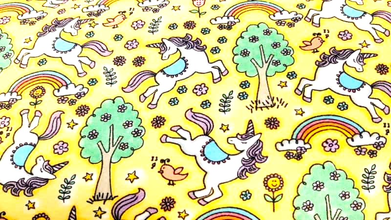 Flannel Fabric With A Unicorn Print - Christina's Fabrics Online Superstore. Shop now