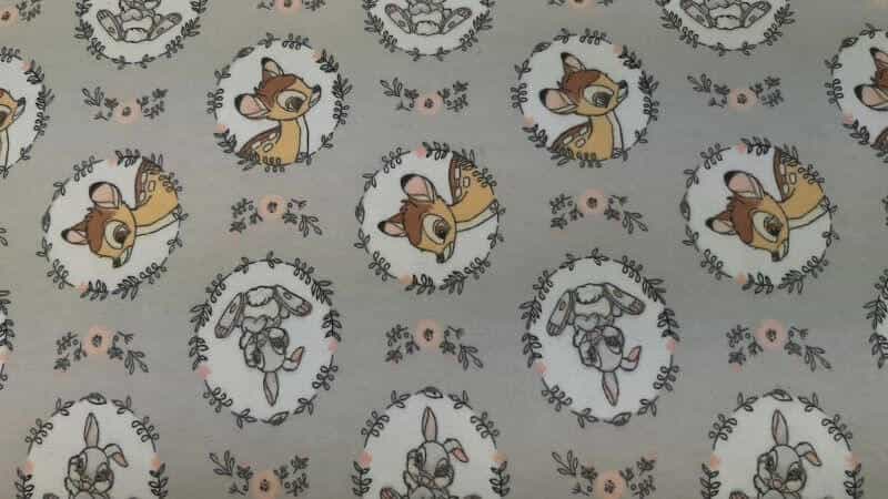 Flannel Fabric With Bambi And Thumper - Christina's Fabrics Online Superstore. Shop now