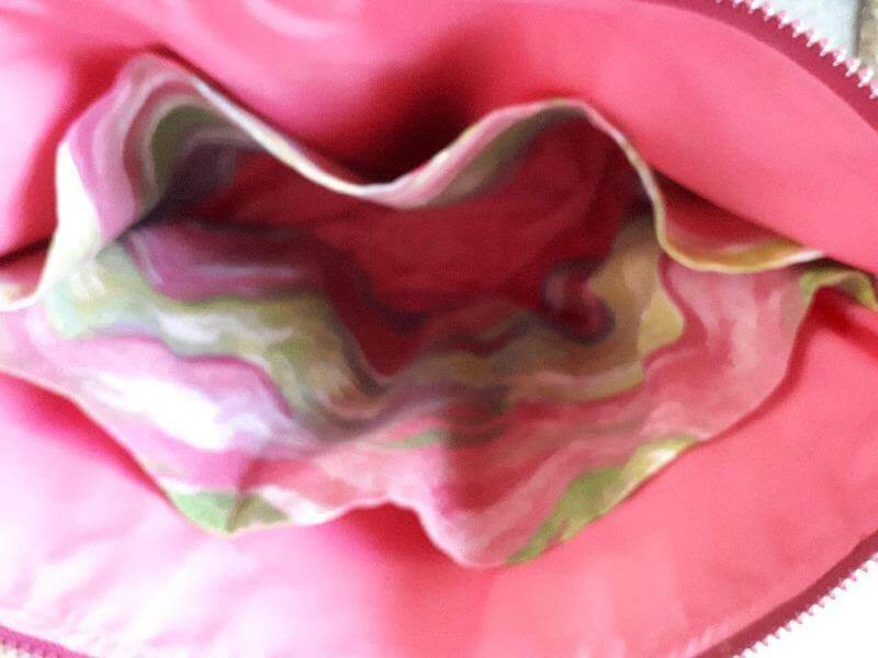 Handmade Tote Bag In Pink And Green - Christina's Fabrics - Christina's Fabrics - Online Superstore. Shop now