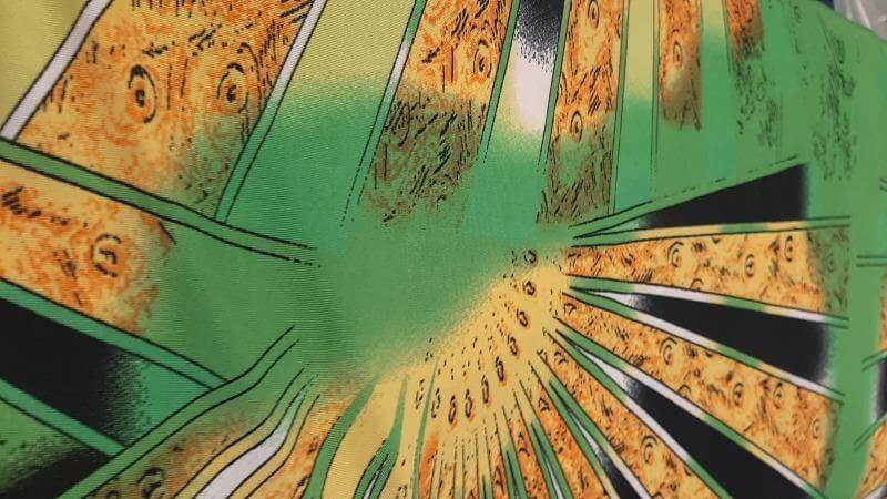 Knit Fabric | Lime Green Stripes With Pattern | Christina's Fabrics - Christina's Fabrics - Online Superstore. Shop now