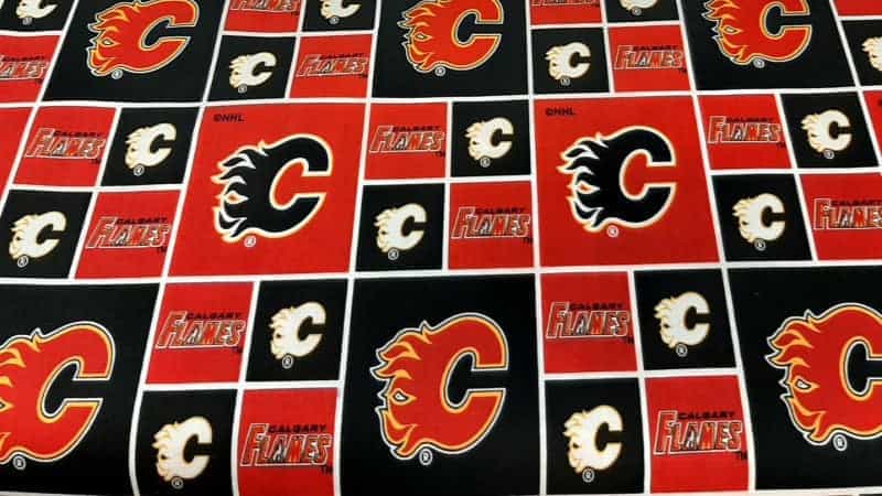 NHL The Calgary Flames - 12.75 per half meter - Christina's Fabrics Online Superstore. Shop now