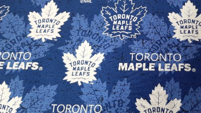 NHL Cotton - The Toronto Maple Leafs In Blue - Back In Stock! - Christina's Fabrics Online Superstore. Shop now