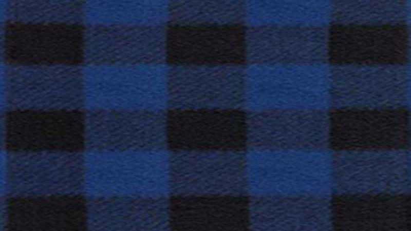 Cotton Fabric In A Cobalt Blue Buffalo Plaid Print - 60" - Christina's Fabrics - Online Superstore. Shop now