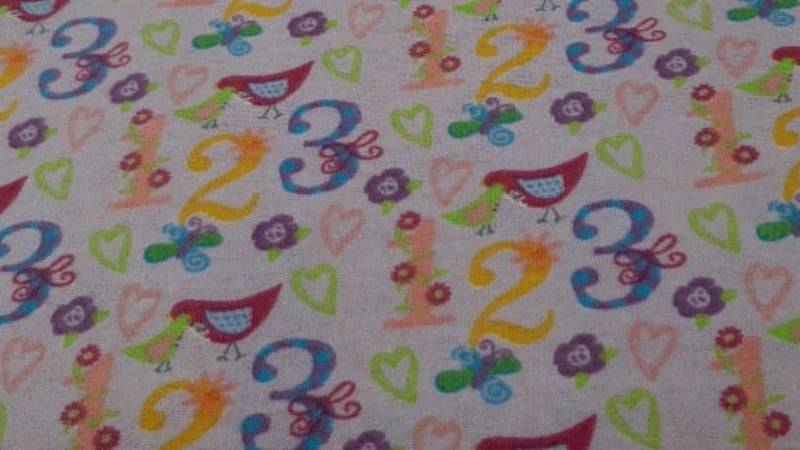 Flannel Fabric - Numbers - Christina's Fabrics - Online Superstore.  Shop now 