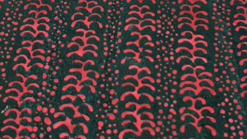 Batik Fabric In A Black And Red Print - Christina's Fabrics - Online Superstore.  Shop now 
