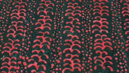 Batik Fabric In A Black And Red Print - Christina's Fabrics - Online Superstore.  Shop now 
