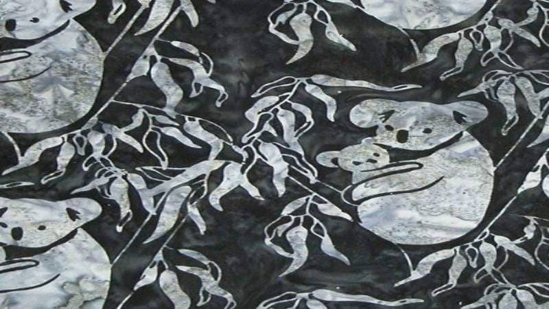 Batik Fabric In A Koala Bear Print - Christina's Fabrics - Online Superstore.  Shop now 