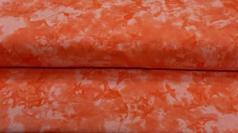 Batik Fabric In A Tangerine Orange - $5.99 - Christina's Fabrics Online Superstore.  Shop now 