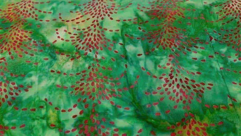 Batik Fabric In Christmas Green & Red - Christina's Fabrics - Online Superstore.  Shop now 
