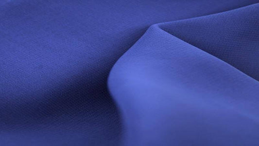 Chiffon Bridal Fabric In A Solid Royal Blue Color - Christina's Fabrics - Online Superstore.  Shop now 