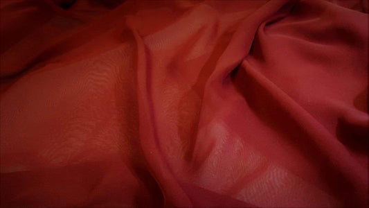Chiffon Fabric In A Burgundy Color - Christina's Fabrics - Online Superstore.  Shop now 