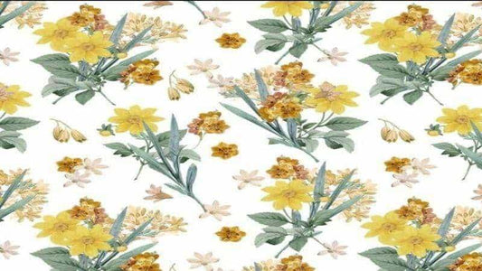 Chiffon Fabric With A Wildflower Bloom Print - $4.25 - CHRISTINA'S FABRICS | GREAT PRICES QUALITY FABRICS.  Shop now 