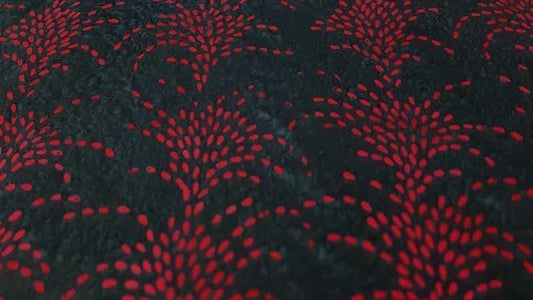 Christmas Batik Fabric In A Dark Green And Red Print - Christina's Fabrics - Online Superstore.  Shop now 