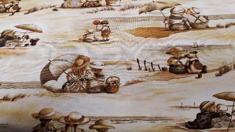 Cotton Fabric In A Beige Brown Print - Christina's Fabrics - Online Superstore.  Shop now 