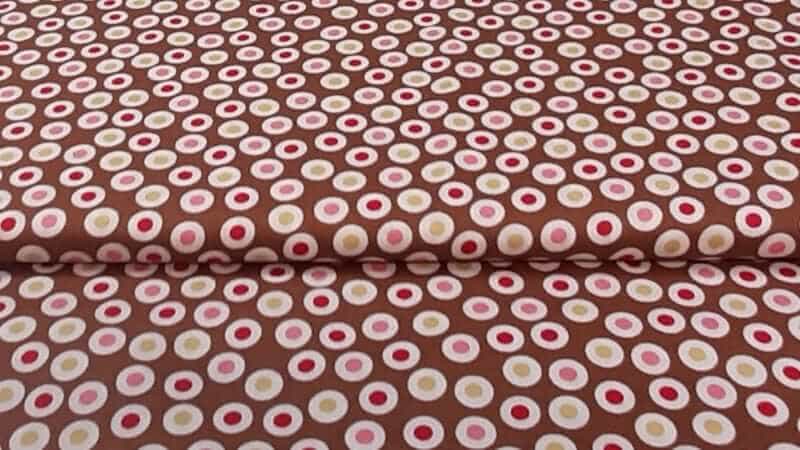 Cotton Fabric In A Brown Dot Print | Christina's Fabrics - Christina's Fabrics Online Superstore.  Shop now 