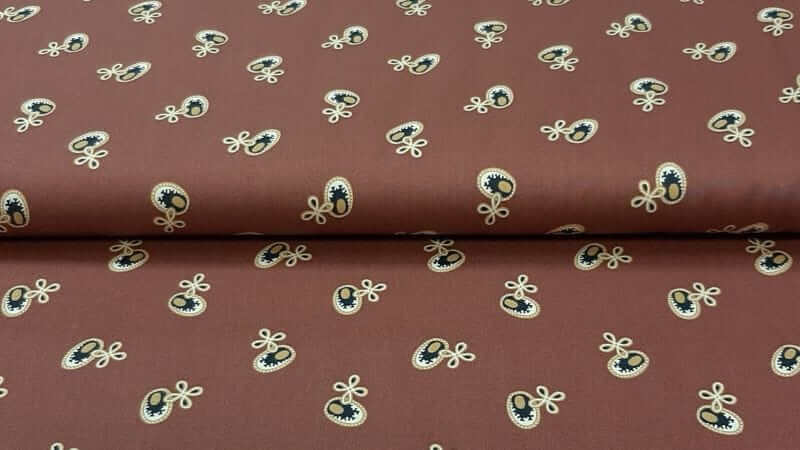 Cotton Fabric In A Brown Print | Christina's Fabrics - Christina's Fabrics - Online Superstore.  Shop now 