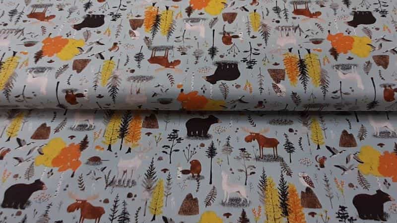 Cotton Fabric In A Canadian Boreal Forest Print - Christina's Fabrics Online Superstore.  Shop now 