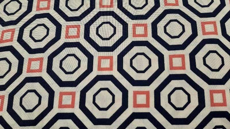 Cotton Fabric In A Geometric Print - Christina's Fabrics - Online Superstore.  Shop now 