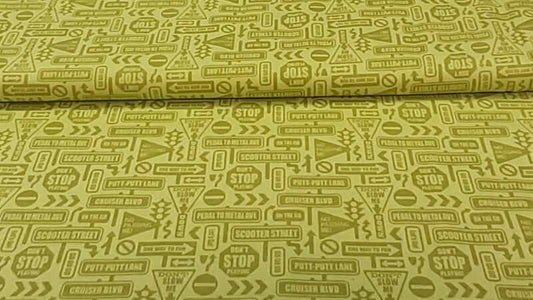 Cotton Fabric In A  Green Print - Christina's Fabrics - Online Superstore.  Shop now 
