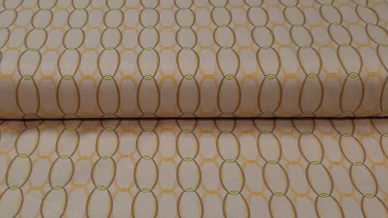 Cotton Fabric In A Grey Background Color With A Chain Link Print - Christina's Fabrics - Online Superstore.  Shop now 