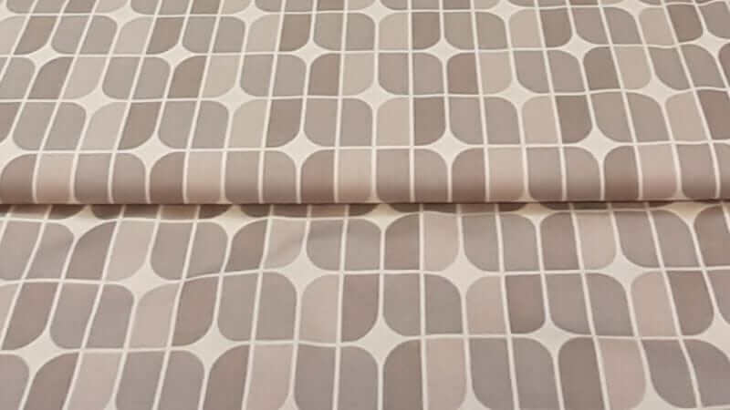 Cotton Fabric In A Grey Color Diamond and Rectangle Print - Christina's Fabrics - Online Superstore.  Shop now 
