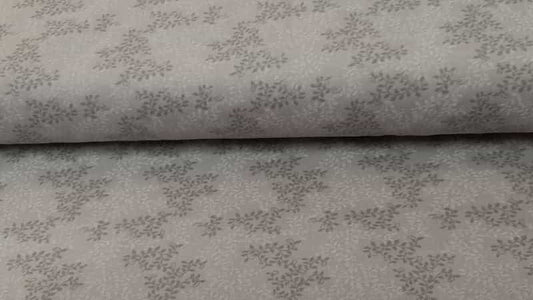 Cotton Fabric In A Grey Leaf Print | Christina's Fabrics - Christina's Fabrics Online Superstore.  Shop now 