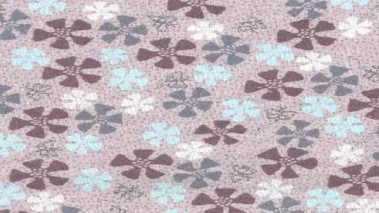 Cotton Fabric In A Light Pink And Mulberry - Christina's Fabrics Online Superstore.  Shop now 