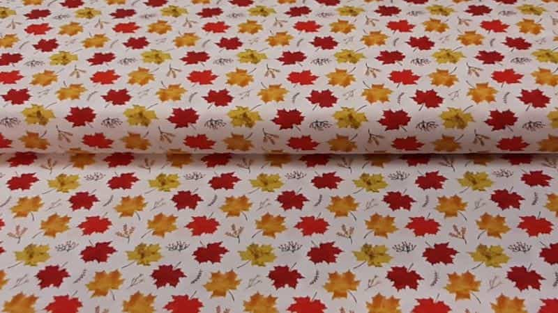 Cotton Fabric In A Maple Leaf Foliage Print - $6.25 - Christina's Fabrics Online Superstore.  Shop now 