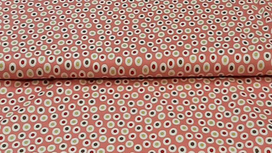 Cotton Fabric In A Pink Background With A Dot Print - Christina's Fabrics - Online Superstore.  Shop now 