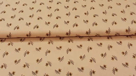 Cotton Fabric In A Tan Print - Christina's Fabrics - Online Superstore.  Shop now 