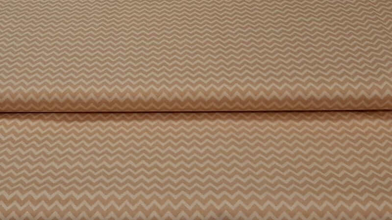 Cotton Fabric In Light Brown Chevron Print - Christina's Fabrics - Online Superstore.  Shop now 