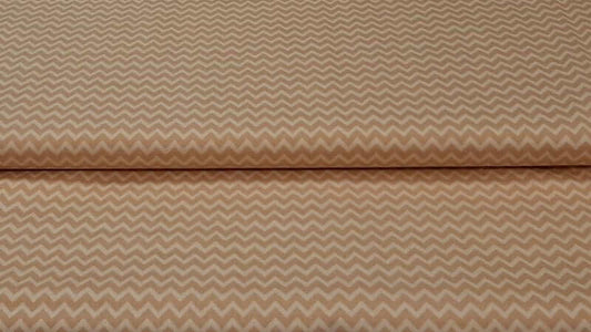 Cotton Fabric In Light Brown Chevron Print - Christina's Fabrics - Online Superstore.  Shop now 